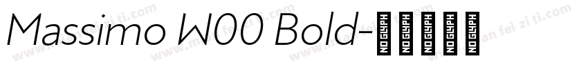 Massimo W00 Bold字体转换